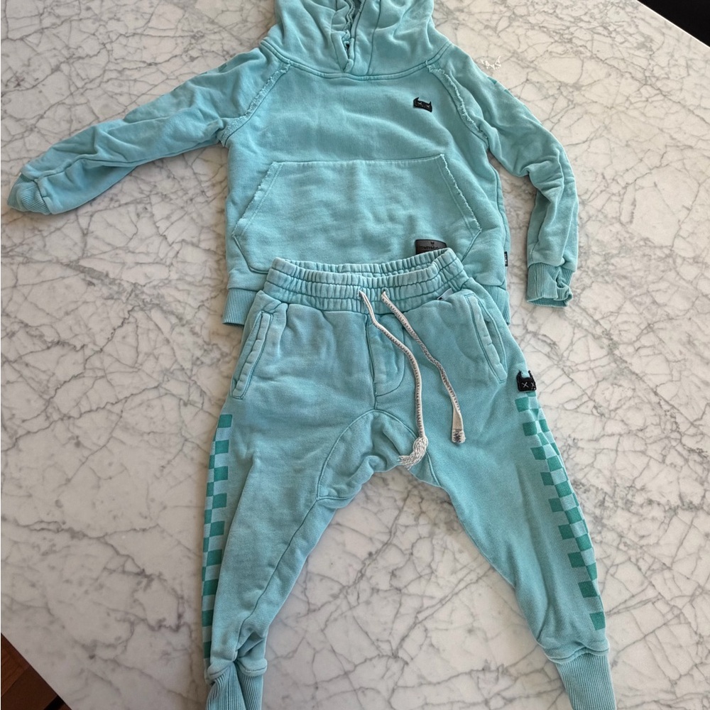 Munster Kids Aqua/Turquoise Sweatshirt & Joggers Set